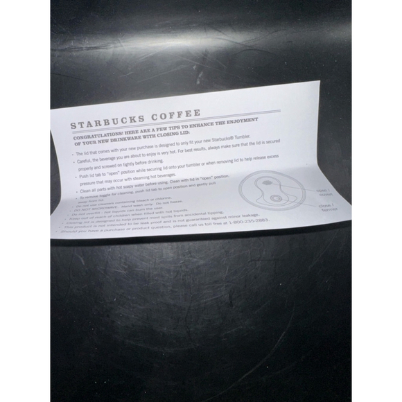 Rare Hard To Find NWT 2009 Starbucks Logo Coffee Travel Mug 16oz Frosted Clear - Picture 7 of 7